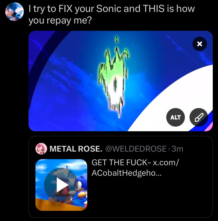 ᅠ HIS ‍ ‍ 「 𝗪𝗢𝗥𝗟𝗗 」 ‍ ‍ ╱ ‍ ‍ ソニック ‍ ‍ tweet media