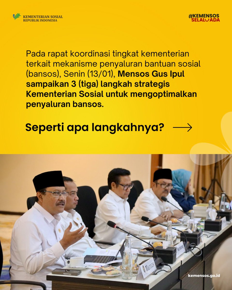 Bansos tepat sasaran? Ini langkah strategis Kemensos!💡

Penyaluran bansos sering kali menghadapi berbagai tantangan. Untuk mengatasinya, <a href="/KemensosRI/">Kementerian Sosial RI</a> telah menyiapkan 3 (tiga) langkah strategis guna optimalkan proses penyaluran bantuan sosial.

#BantuanSosial
#KemensosSelaluAda