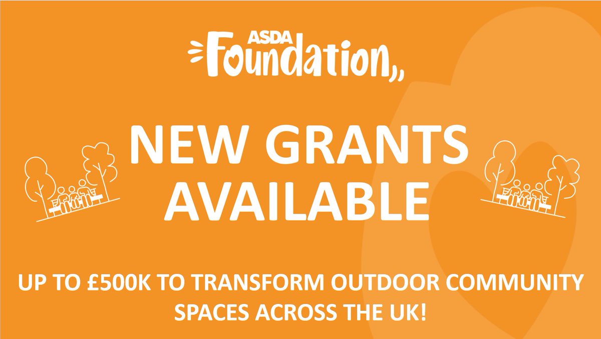 📣 Funding Announcement 📣

We recognise the importance of having safe &amp; accessible outdoor spaces in communities across the UK, so this year we will be providing up to £500,000 of funding to help grassroots groups improve/transform their local outdoor community spaces. 1/3