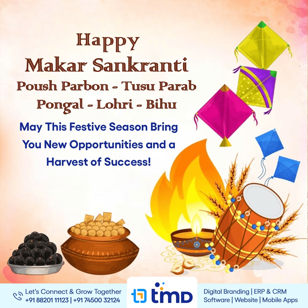 TimDAgency's tweet photo. Wall Post Content:
🌟 Celebrate the Spirit of Makar Sankranti &amp; More! 🌟

This festive season, let’s fly high with kites of joy and warmth of togetherness! May this time bring prosperity, success, and new opportunities for all.
#HappyMakarSankranti  #HappyMakarSankranti https://t.co/syktMH1eHu