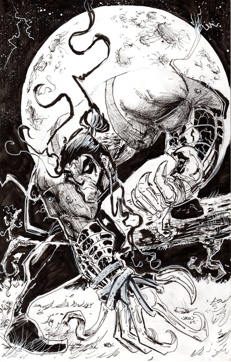 unhingedent's tweet image. #Ripclaw from #cyberforce commission. 2 moon posts in a row.