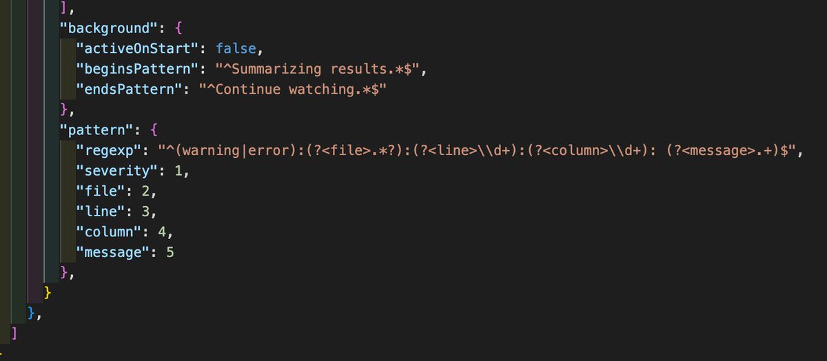 josdirksen's tweet image. Been working with #esbuild a bit more, and really great to see how easy it is to integrate the warnings and errors into #vscode. Not plugins, no extensions needed. Just a simple &apos;tasks.json&apos; and a &apos;ProblemMatcher&apos; and it just works. 💪