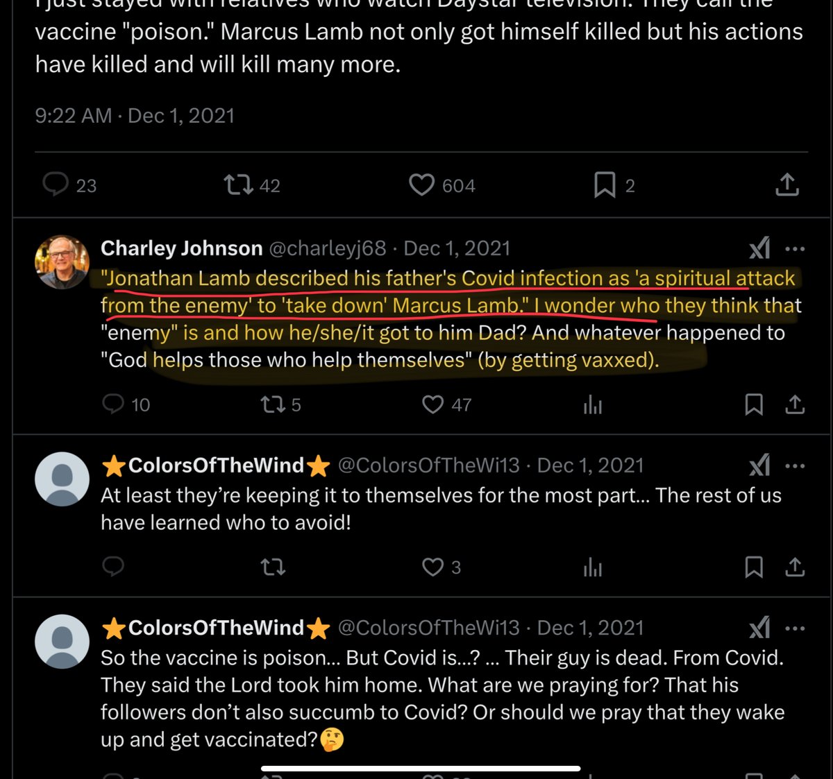 TruthWins_2022's tweet photo. @CourtneySt89976 @THESTABLEMEN @LRarey @suzycatlamb @DaystarJoni @LauraLynnTT @Daystar @TAShuttlesworth But I ain’t holding my breath waiting on S&J showing pics. Or Laura reporting ONLY FACTs. The Lamb Fam couldn’t share too much as world would mock them as antivax who got covid..so I get why the 🤐.
MArcus had typical low O2 w/covid from STArT,pneumonia,Low02 till end..#NotPete https://t.co/dEXikaQpPo