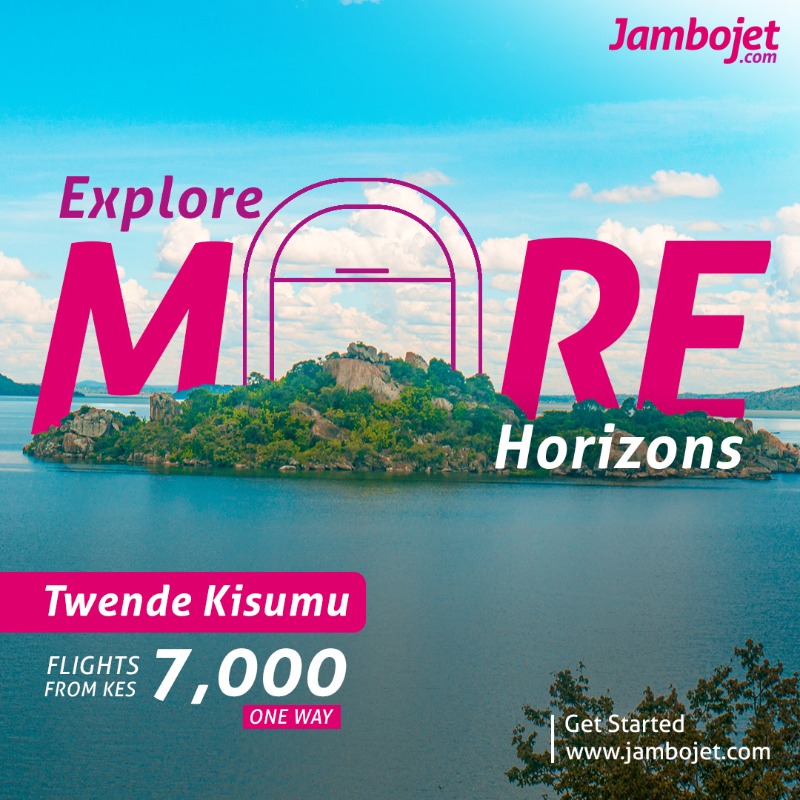 FlyJambojet's tweet photo. We've got you covered with 400+ flights across Kenya and beyond. #FlyJambojet to Zanzibar, Lamu, Kisumu, Mombasa, Eldoret, Diani, Malindi, Nairobi or even Goma (DRC) with ease. ✈️

Book now on https://t.co/BwKX5erf2R
#MoreThanAJourney