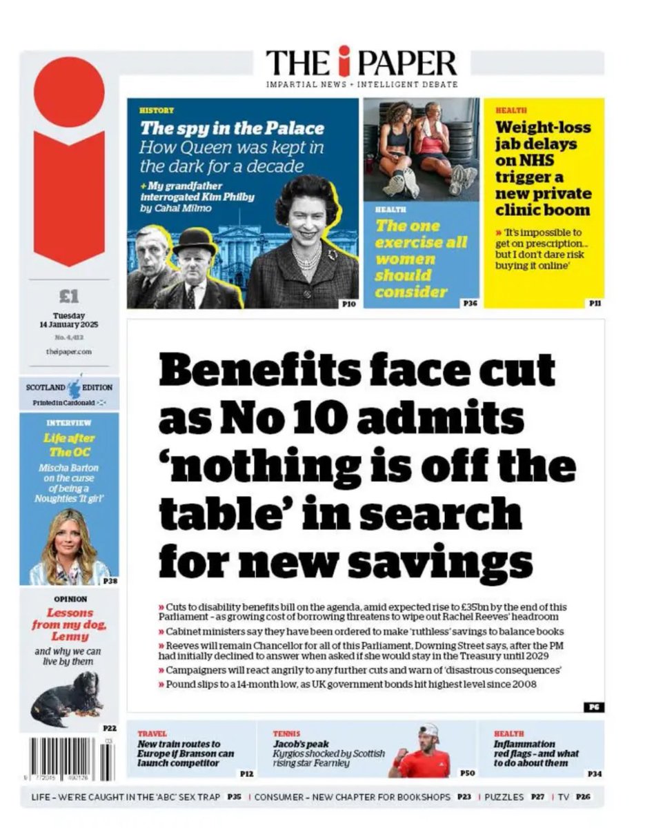 PaulMcLennan7's tweet photo. “No Austerity under Labour”said @ScottishLabour - this headline highlights that ludicrous claim is false . Labour came into government and have broken every promise they’ve made . Tory or Labour , Westminster doesn’t work for Scotland . https://t.co/tnlFsNo6bw