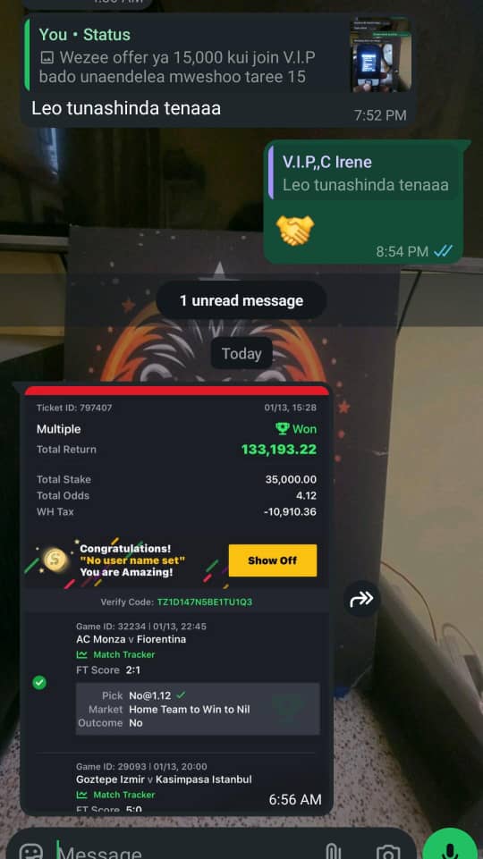 rockstar_47bro's tweet photo. 𝗬𝗲𝘀𝘁𝗮𝗿𝗱𝗮𝘆 𝗿𝗼𝗰𝗸𝘀𝘁𝗮𝗿 𝗩.𝗜.𝗣 𝗿𝗲𝘀𝘂𝗹𝘁

...odds 4+V.l.P V.l.P Mwezi  BOOM✅✅

Ukiitajii uduma V.I.P nicheki Whatsap No 0772502816 🫡 https://t.co/ZHtkzKDgT9