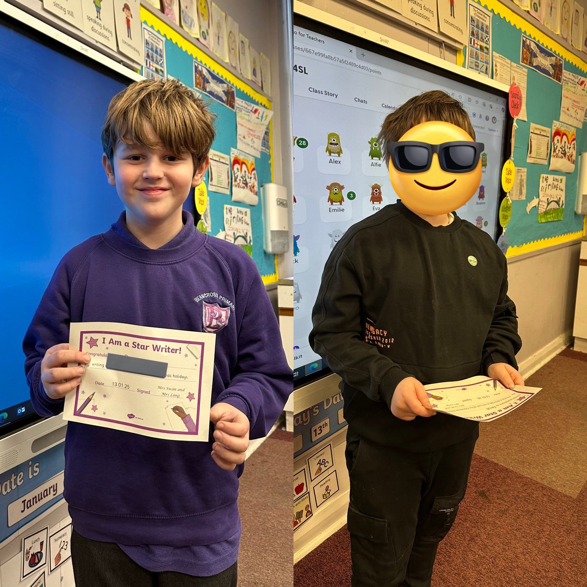 MrsSwanBX's tweet photo. Well done to this week’s Star Writers ✍🏼 ⭐️ 🥳 #BPSLiteracy @BPSMrsLang https://t.co/tqni2LnCrE