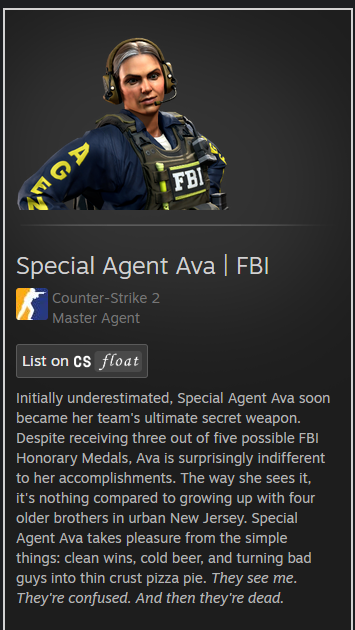 R20_cs's tweet photo. Agent Ava (20$) G/A 🎁

To enter
☑️Follow @R20_cs &amp; Repost
☑️Follow https://t.co/x6actRVCtc
☑️Join https://t.co/jLBD7KWKMU

Rolling in 5 Days Live on stream! https://t.co/QLp0437rtZ