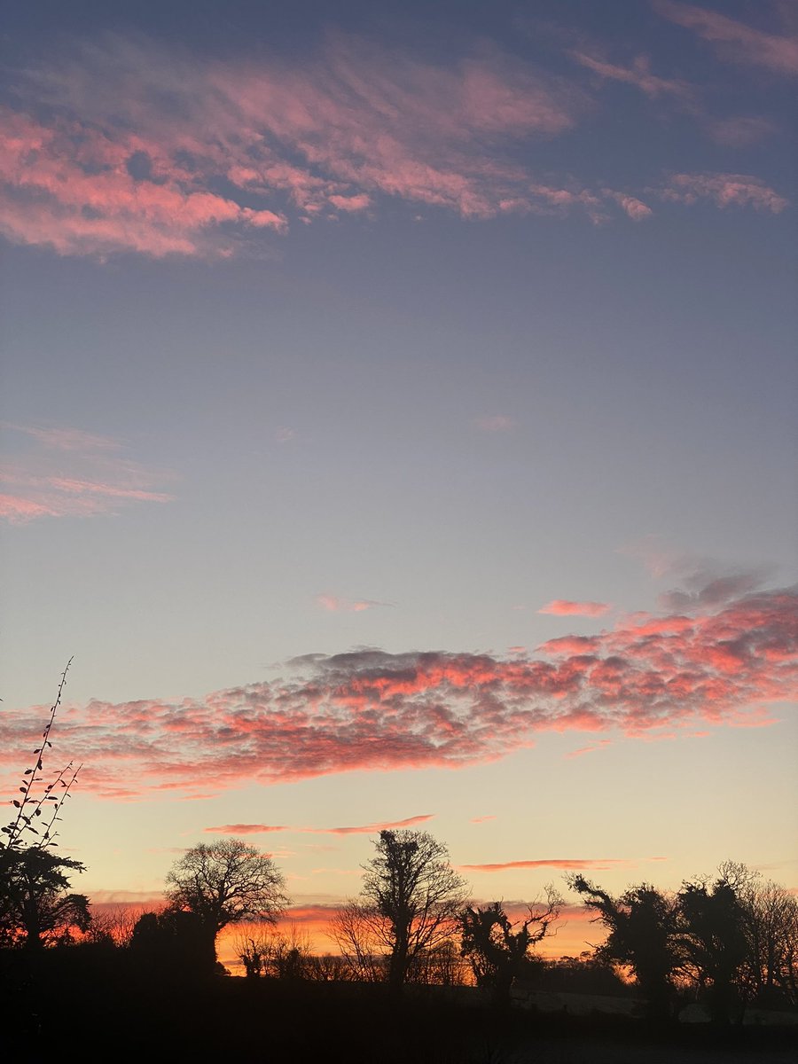 A rather pleasing sky to start the day