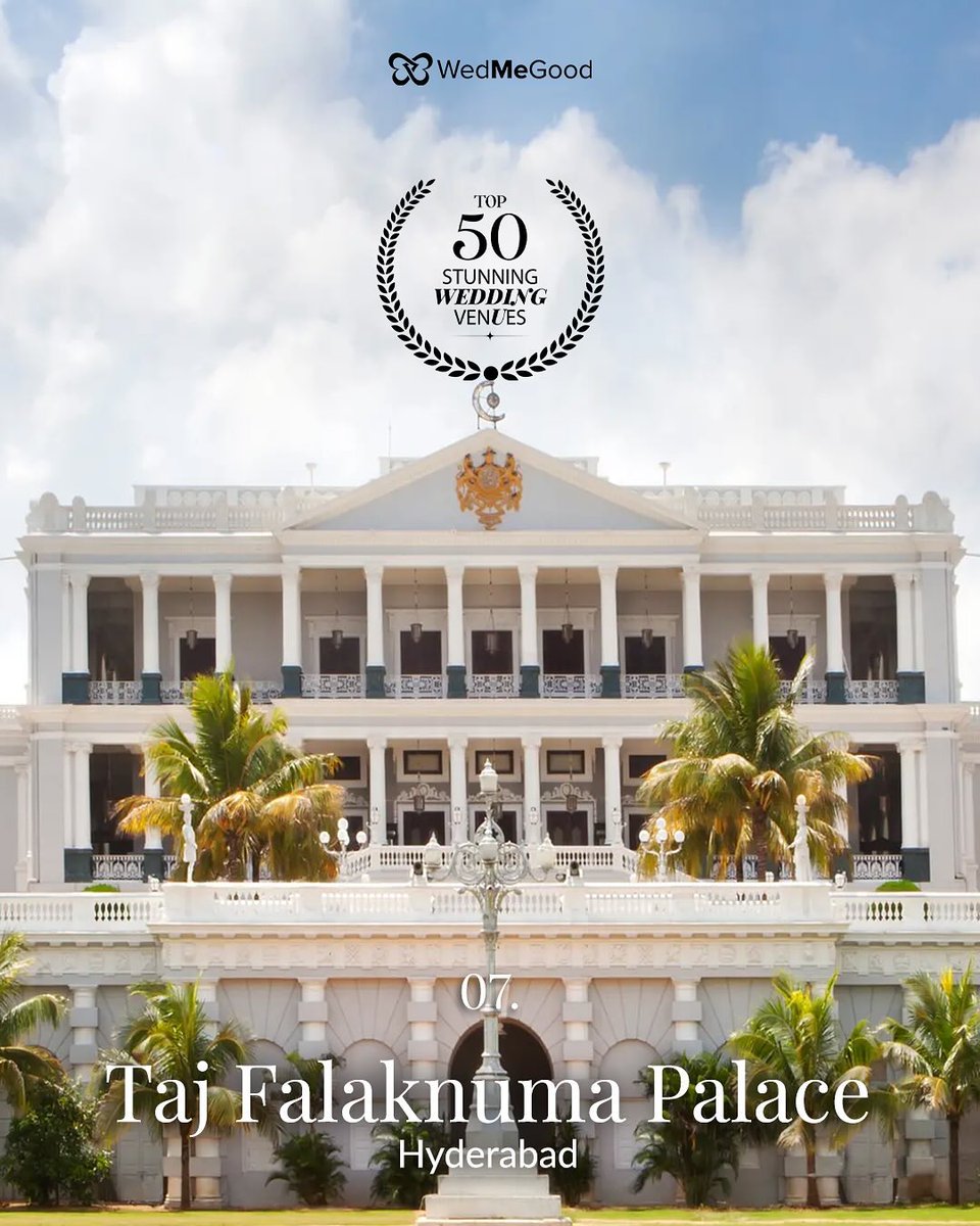 TajFalaknuma's tweet photo. Taj Falaknuma Palace is delighted to feature on @WedMeGood’s list of enchanting wedding venues. Where every love story unfolds in the embrace of royal splendour, creating memories that last a lifetime.
#TajFalaknumaPalace #TajHotels #Hyderabad #LivingLegacy #WedMeGood https://t.co/Bqyjgyi0FI