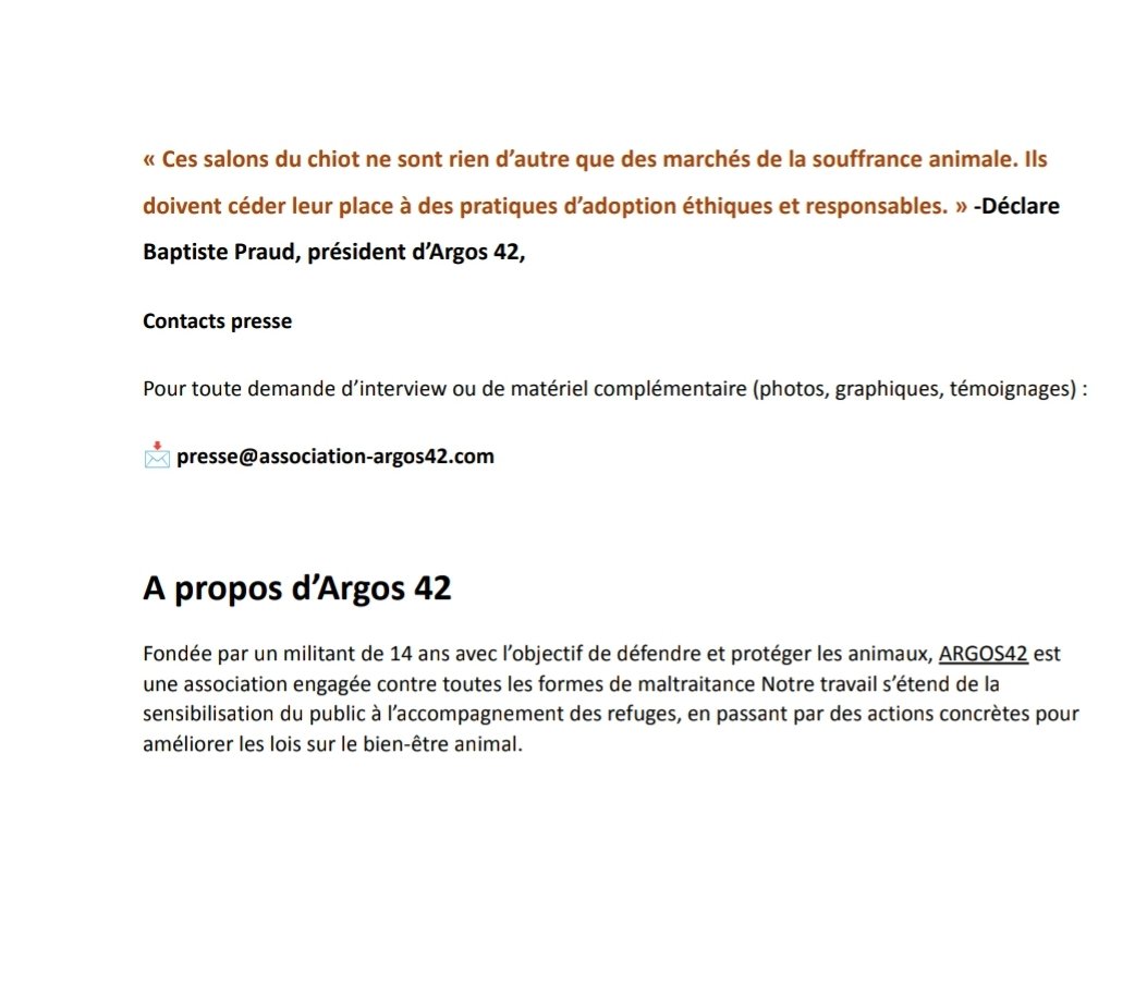 🎙️ Communiqué de #presse : 20 000 signatures contre les salons du #chiot en moins de 48h ! 🐶✋
Un modèle dépassé qui contribue aux #abandons et à la souffrance #animale. Mobilisons-nous pour une adoption éthique et responsable. 📢 Découvrez nos actions   #StopSalonsDuChiot #CP