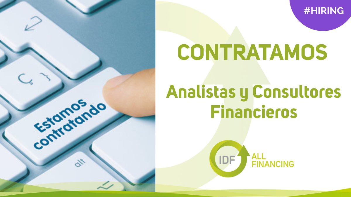 ¿Te apasionan las empresas y las finanzas? 

Buscamos #Analistas y #Consultores #Financieros para unirse a nuestro equipo.

Buscamos:

 ✅ Experiencia en análisis financiero
 ✅ Persona con experiencia en banca o financiación alternativa.

Más info: linkedin.com/feed/update/ur…