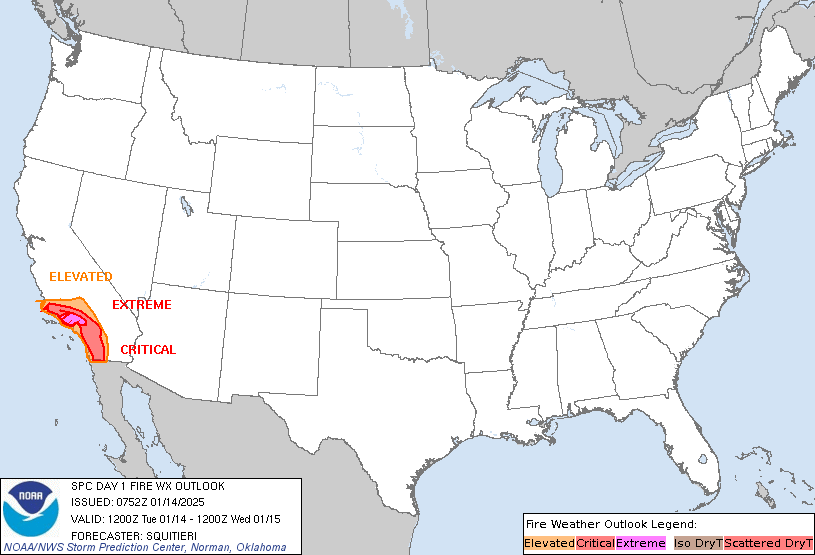 1:53am CST #SPC Day1 #FireWX Extremely Critical: portions of the ventura valley to the san bernardino mountains in southern california spc.noaa.gov/products/fire_…