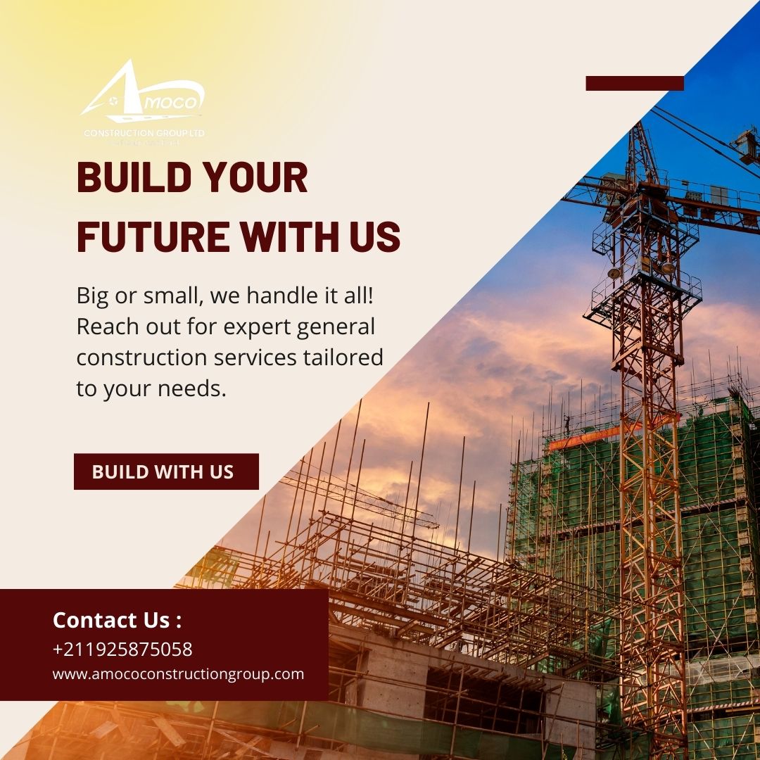 Amoco_group's tweet photo. Dreaming of a new project? 🏗️ Whether it's a home makeover or a commercial build, we turn your vision into reality with precision and care. Let’s chat and bring your ideas to life! 🛠️✨ #BuildingDreams #ConstructionExperts #HomeRenovation #juba #SouthSudan https://t.co/9vpsOCLiVG