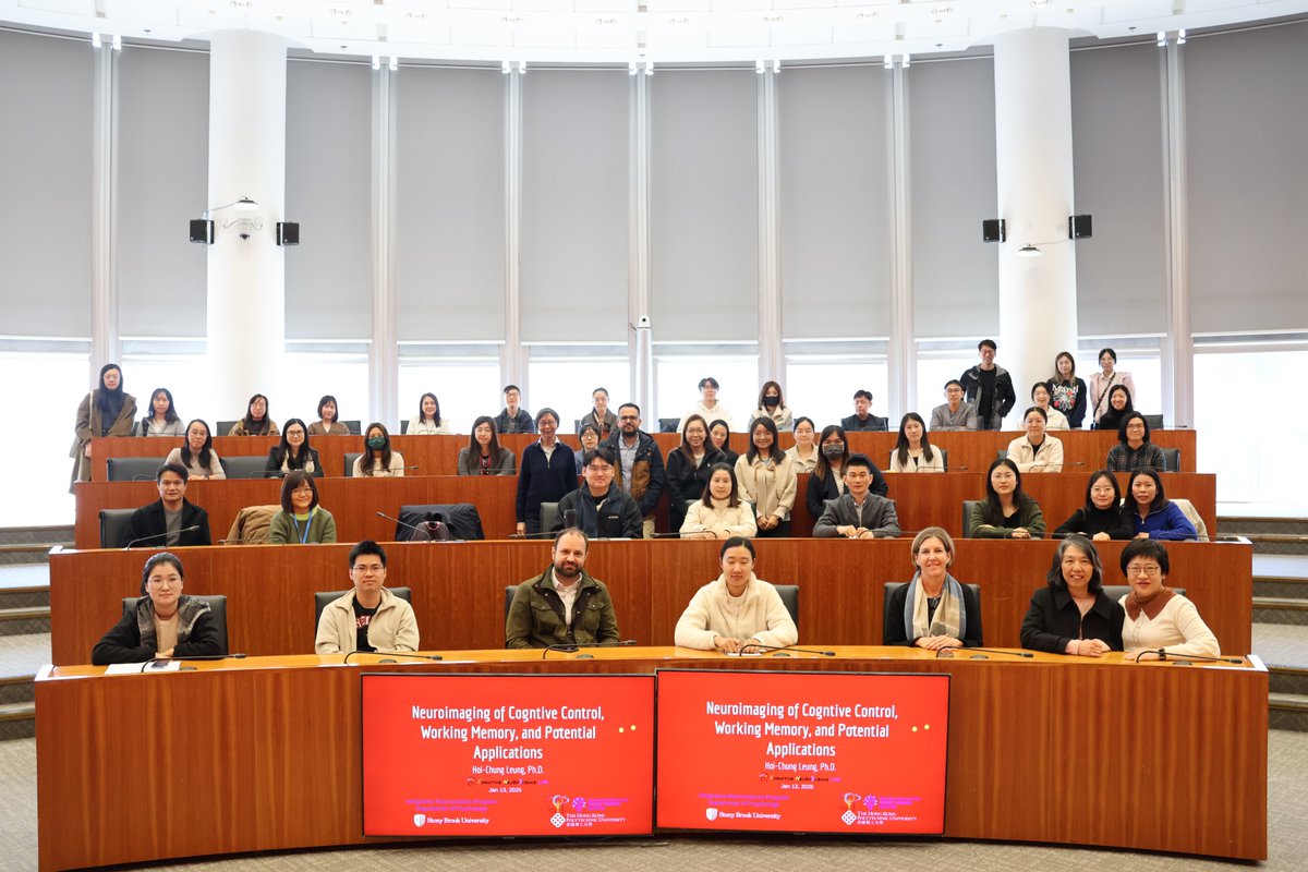 PolyU_Nursing's tweet photo. #PolyUNursing invited Prof. Hoi-chung LEUNG from Stony Brook University, US, to share on the topics of “Neuroimaging of cognitive control, working memory, and potential applications” and “Fundamentals of fMRI and experimental design and common paradigms” in two recent seminars. https://t.co/RSI7XoqY9l