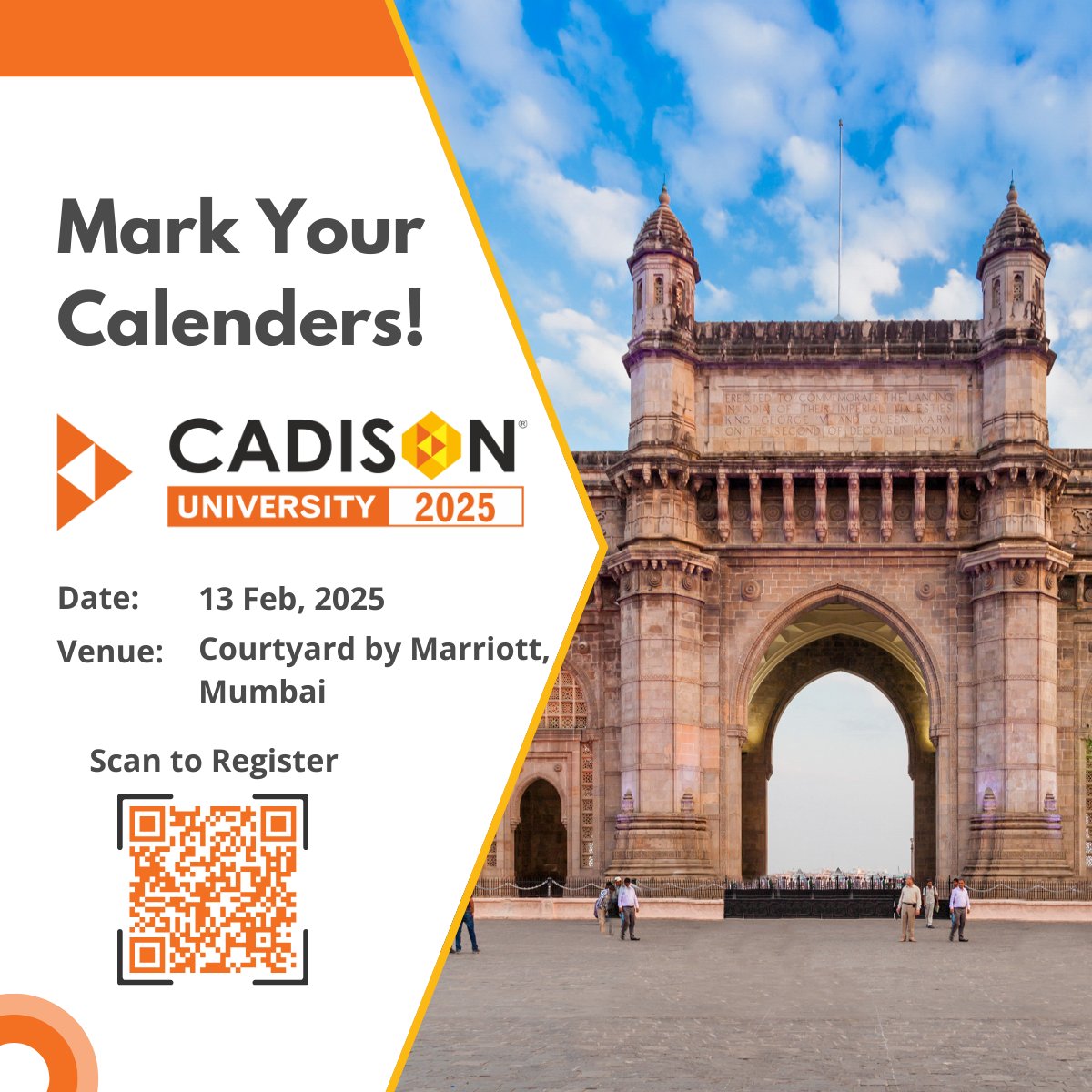 CADISON3D's tweet image. The countdown is on, and we’re pumped for the much-awaited #CADISONUniversityIndia2025 event, happening this February at the Courtyard by Marriott, in the vibrant city of Mumbai! Registration is open! cadison.com/en/cadison-uni…
#DataDrivenEngineering #ProcessIndustry #event2025