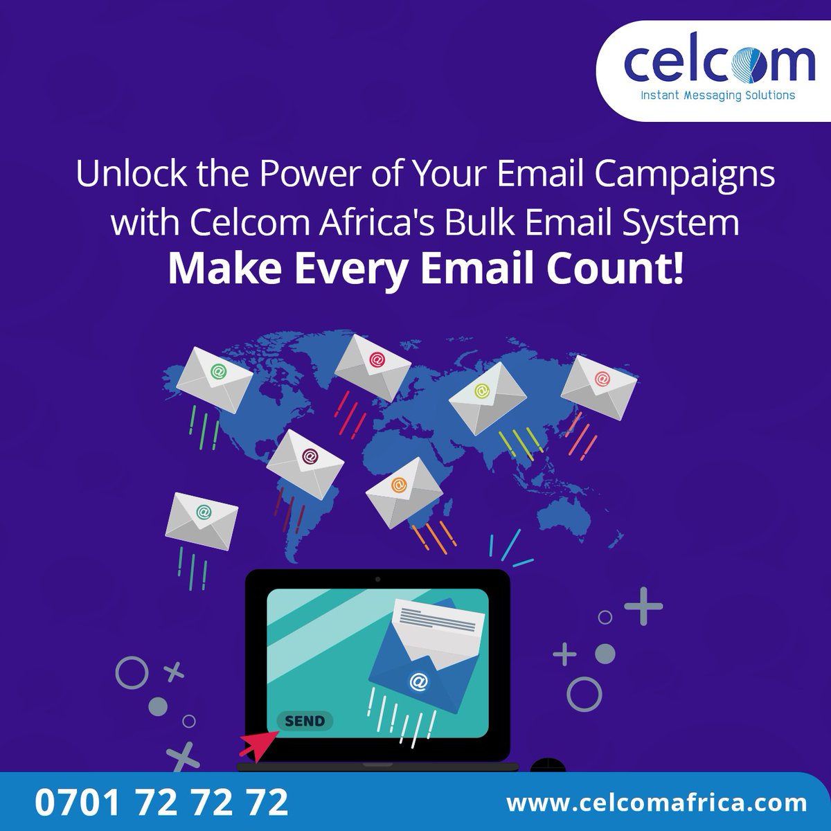 celcomafrica's tweet image. Bulk Email Setup is Absolutely Free💫💫

Unlock the power of Email Campaigns with Celcom Africa&apos;s Bulk Email system by Making every Email Count
📞0701 72 72 72 or visit our website at celcomafrica.com for more information 
#BulkEmailSoftware  #emailmarketing…