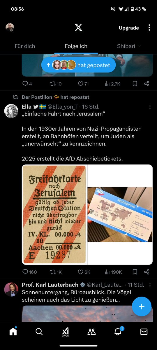 der_sedaka's tweet photo. @Ella_von_T
Cool cool, x blockiert Nachrichten in Deutschland, die Parallelen zwischen AFD und 3tem Reich ziehen. Angeblich wegen lokaler Gesetze https://t.co/ZlBlr2Dz9k