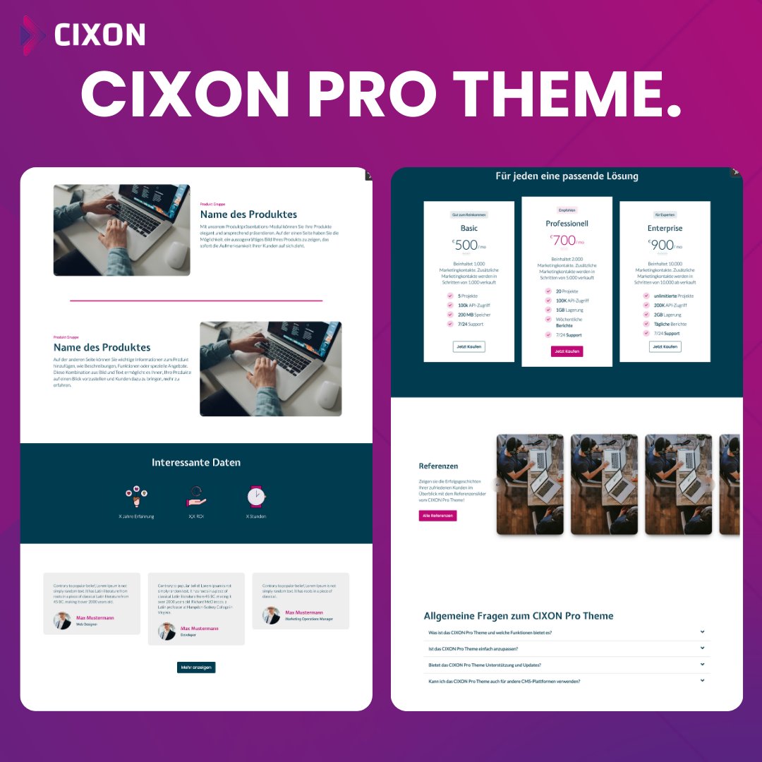 CIXON_de's tweet image. Das Pro Theme hat gelandet! 🚀 Steigere deine Konversionsraten, passe deine Marke mit Klicks an und dominiere auf Mobilgeräten. Warum noch warten?

hubs.ly/Q031_L4J0

#ProTheme #HubSpotDesign #WebsiteTemplate #DigitalTransformation #Innovation