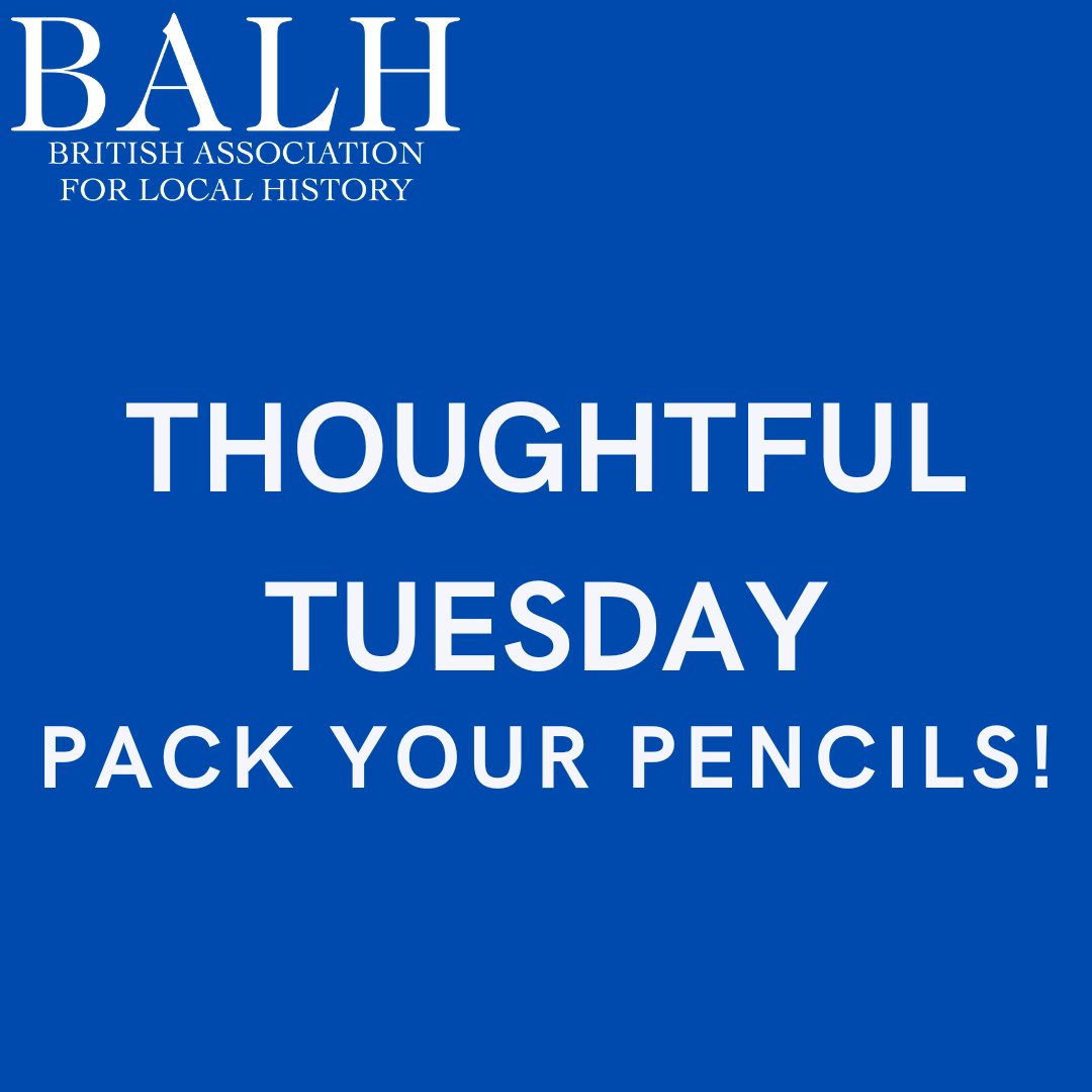 BALHNews's tweet photo. This Thoughtful Tuesday, we want you to remember to always read with a pen/pencil/laptop as you won’t always remember where you got information from!
#WeAreLocalHistory #LocalHistoryForAll #FamilyHistory #HistoryTips #LocalHistory #ResearchTools https://t.co/hnFlr7UgwM