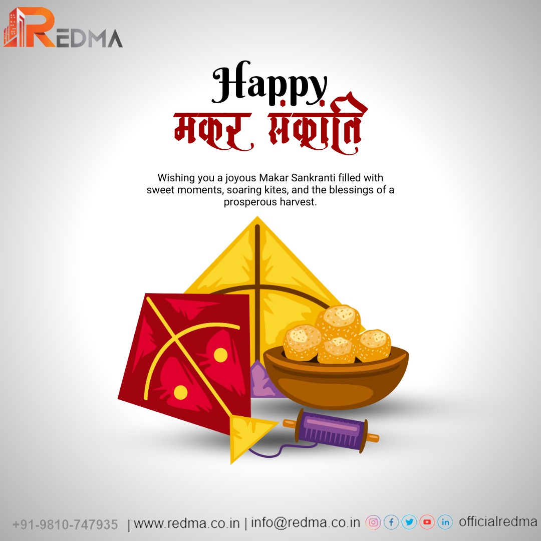 officialredma's tweet photo. Wishing you success, prosperity, and new opportunities this Makar Sankranti! May your dreams soar as high as the kites in the sky and your journey in real estate reach new heights. Let's build brighter futures together! 🏡🎉
#MakarSankranti #Redma #RealEstateSuccess #NewBegin.. https://t.co/3dm0EUpQ05