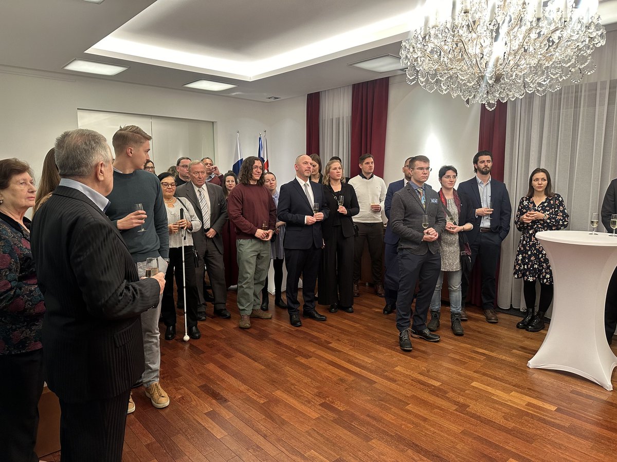 SlovakEmbassyFI's tweet photo. On Jan 9, 2025, the Slovak Embassy in Helsinki hosted a state reception for the Slovak community in 🇫🇮 &amp; 🇪🇪 to celebrate the founding of the Slovak Republic 🇸🇰 https://t.co/l0oKSvLd9E