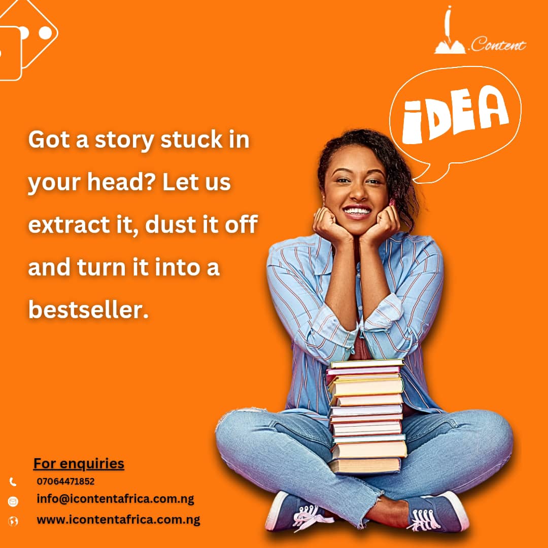 icontentafrica's tweet image. We do it all, from the ideation stage to the publication stage.

iContentAfrica is a brand you can trust to make your book dream come true.

#icontentafrica #contentwriters #ghostwritingservice #writingservice