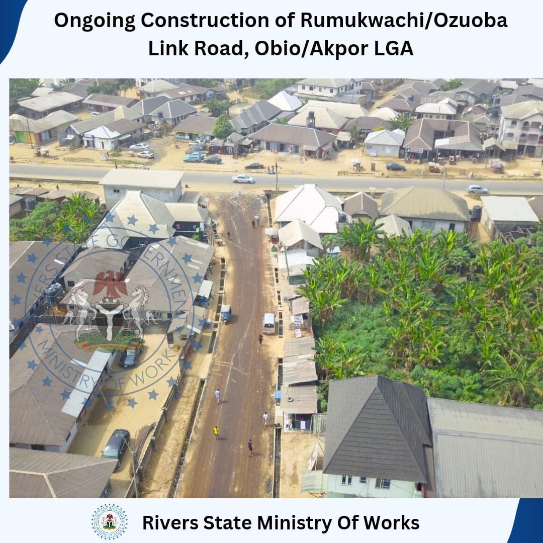 WORK-IN-PROGRESS 

Ongoing Construction of Rumukwachi/Ozuoba Link Road in Obio/Akpor Local Government Area,  Rivers State. 

14/1/2025

#MoW
#BuiltToLast 
#RiversFirst 
#SimIsWorking