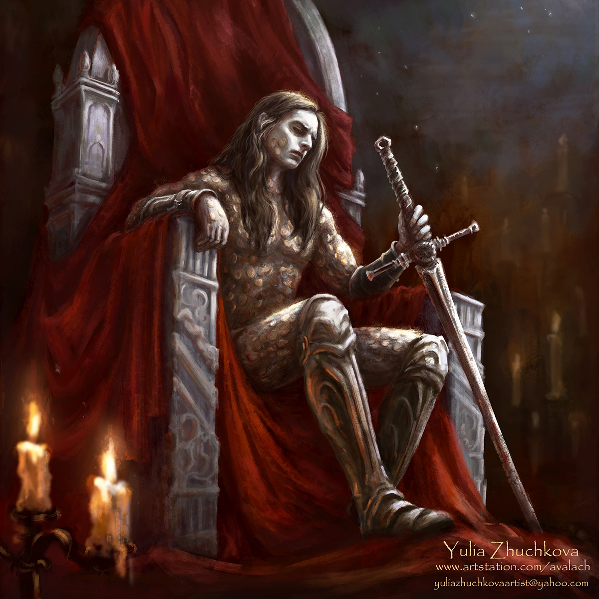 Hi #PortfolioDay
I'm Yulia, an illustrator for books, music albums covers, RPG, TCG, TRPG  games. I love to paint both dark fantasy  worlds and bright magical pieces, in love with storytelling and bringing  characters and univerces to life in my pieces. 
linktr.ee/avalach