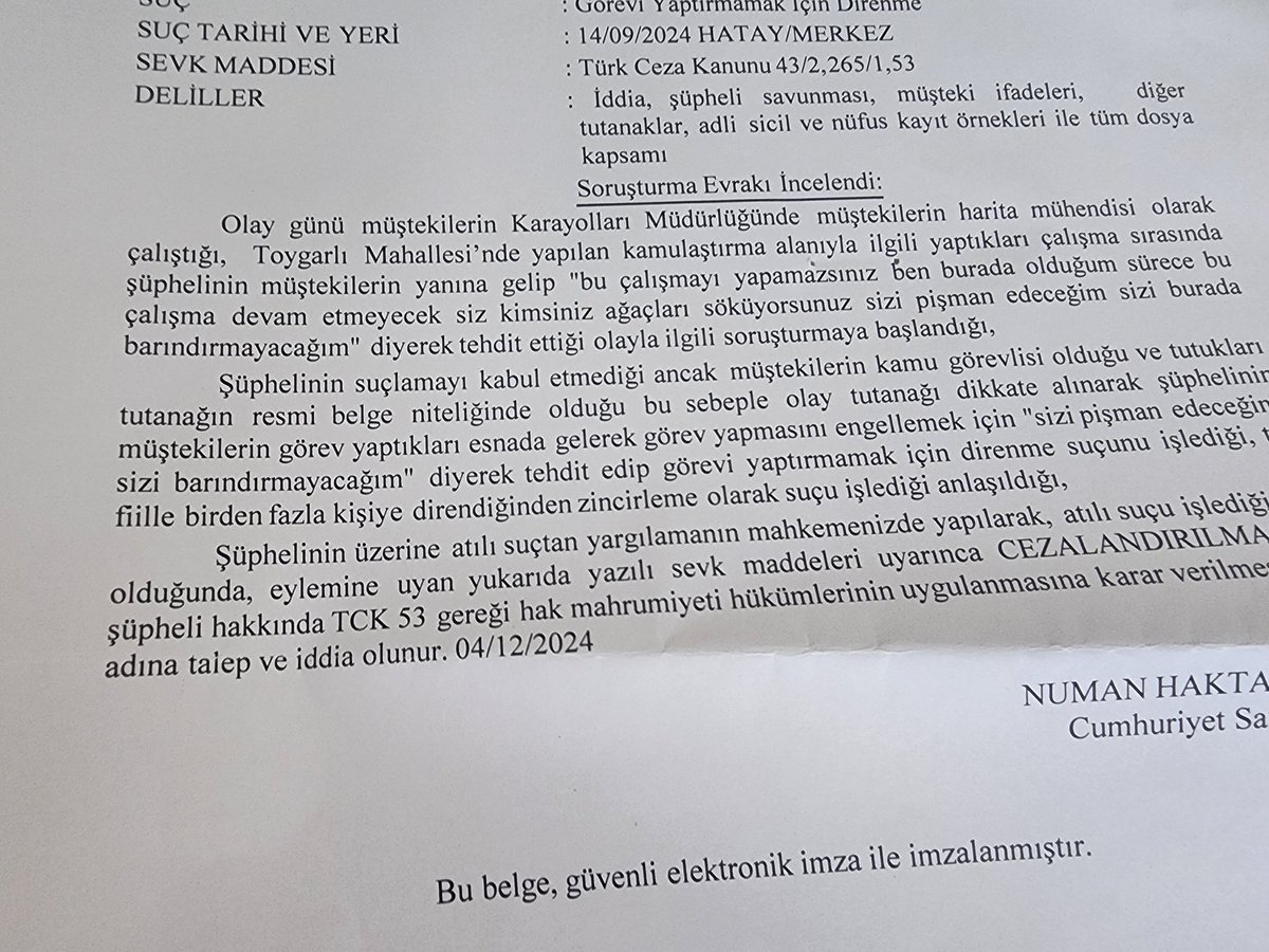 mutlucigdem84's tweet photo. #Hukuksuz #Gasp edilen arazilerim iznim olmadan kesilen #Asırlıkzeytinağaçlarım ve #5Ayı aşkın süredir açtığım davadan hiç bir ilerleme olmayışı ❗️Ama #Gaspedenlwrin şikayeti üzerine #Şüpheli sıfatıyla #Cezai işleme maruz kalmak hukukun Adeletin bittiğinin kanıtı @adeletbaka @HatayBaro