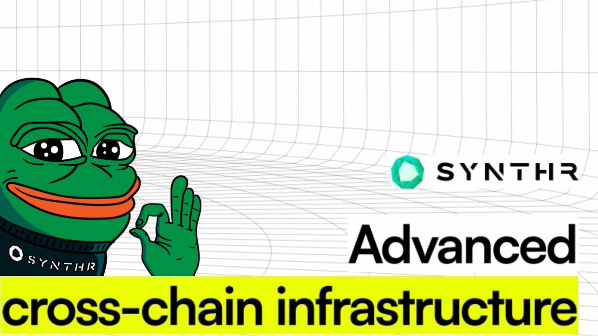 nodegoblin's tweet photo. A top-tier DeFi play is listing today.

I see DeFi cooks gaining mindshare given the current DeFAI vertical.

We still have a long way to go, and hindering advancement is a major pain pillar that's been haunting DeFi for ages.

👉Liquidity fragmentation

This particular cross-chain infrastructure I'm talking about takes a shot at the problem, leveraging a Zero-slippage Omni-chain Liquidity Layer.

Possibilities with the tek include👇

✦ Mint and trade synthetic assets with zero slippage.

✦ Seamless cross-chain movement.

✦ A conduit to build omni-chain applications.

Have you deciphered yet?

@synthr_io | $SYNTH

SYNTH is listing today across multiple T1 exchanges including @gate_io, @kucoincom, and @MEXC_Official today at 2 PM UTC.

With a deflationary tokenomics model and 90% rev share to holders, Synther is playing the long-term, community-centric game.

Might do you well if you are looking for a solid cross-chain endeavor.

Tweet NFA, DYOR!