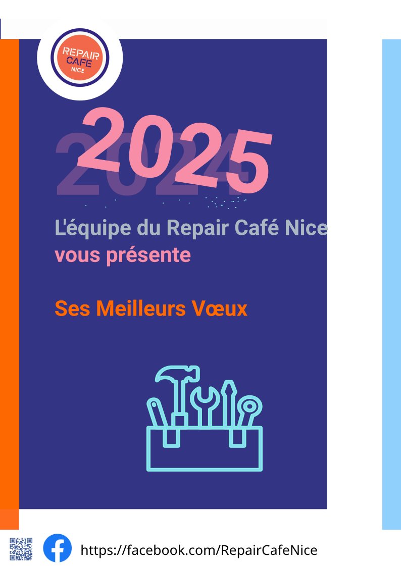 Tardifs, mais sincères, voici nos vœux, nous vous souhaitons une belle année de rencontres, et de réparations réussies, parce c'est ensemble que notre aventure va continuer !