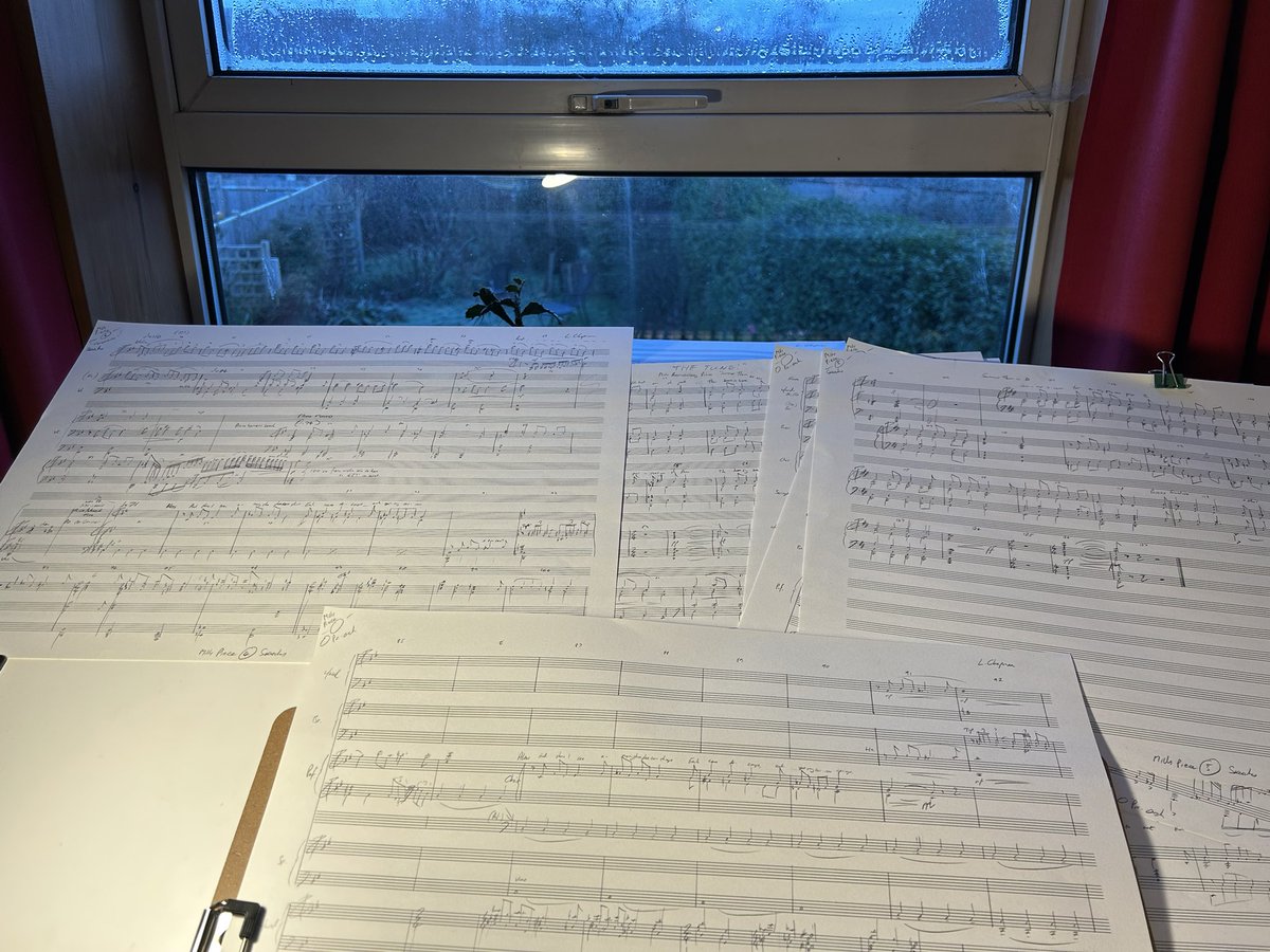 A nice way to start the year; a concert commission for choir and orchestra to be performed at Snape Maltings. No pressure. 😏