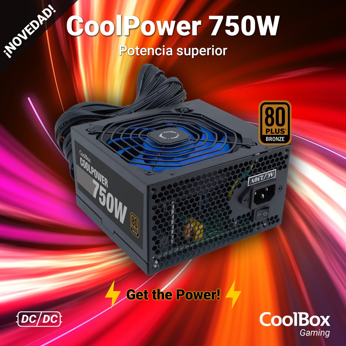 CoolBox_es's tweet image. Las nuevas fuentes de alimentación CoolPower 650W y CoolPower 750W te garantizan un rendimiento sin límites para las necesidades de tu equipo gamer.

Cuentan con certificado 80 Plus Bronze.

Más información 👉 coolbox.es/categoria-prod…

#FuentedeAlimentación #80plusbronze #pcgaming