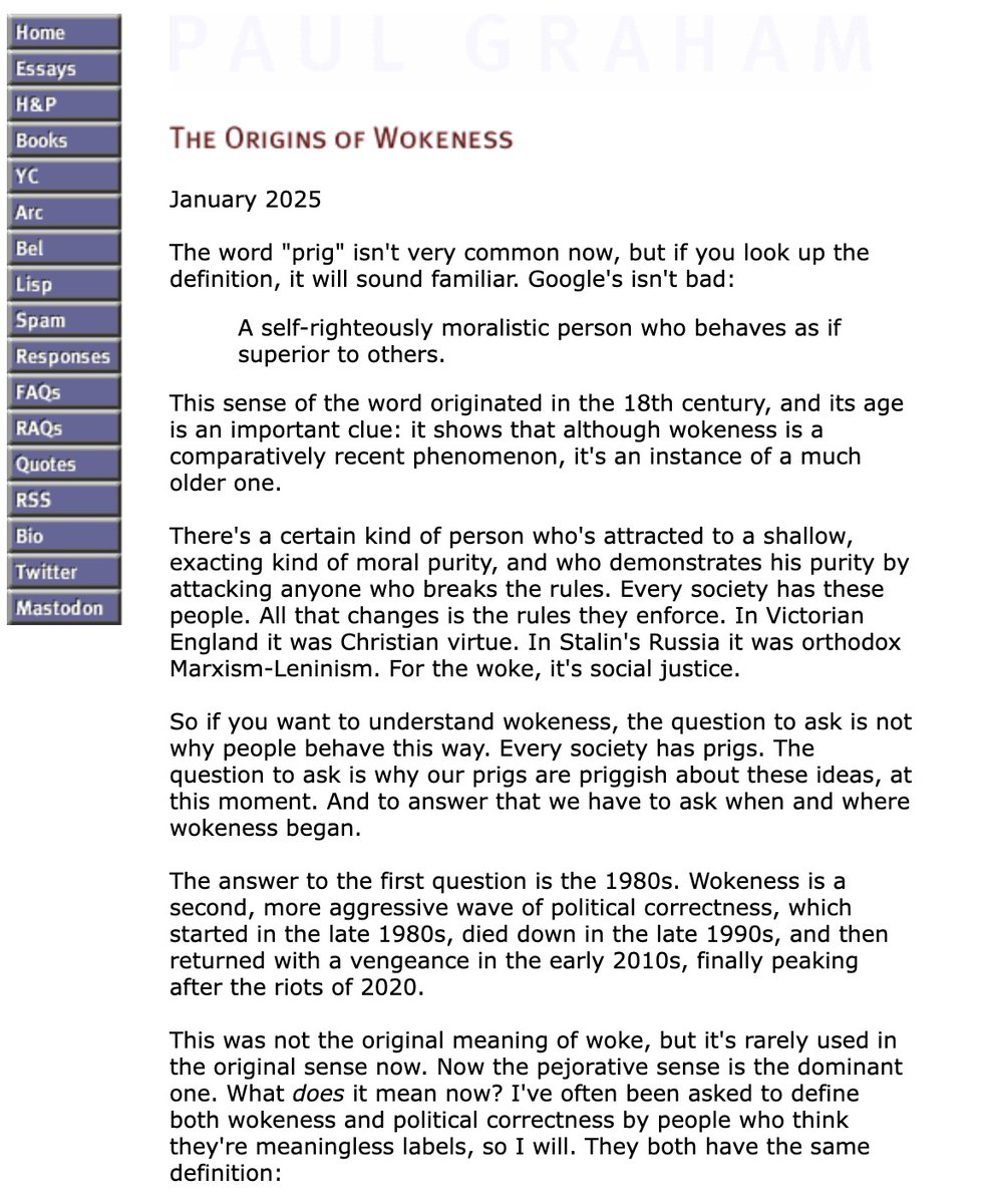 Top sent to Kindle in <a href="/calmdigest/">Calmdigest</a> :

"The origins of wokeness" by <a href="/paulg/">Paul Graham</a> 
calmdigest.com/?q=https%3A%2F…