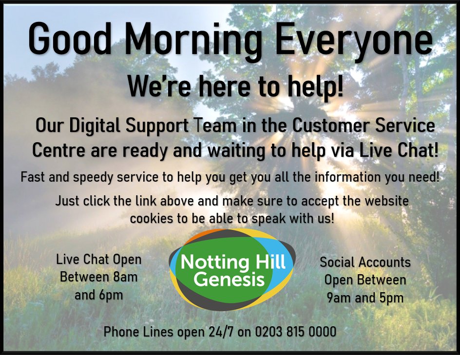 Notting Hill Genesis Customer Service tweet media