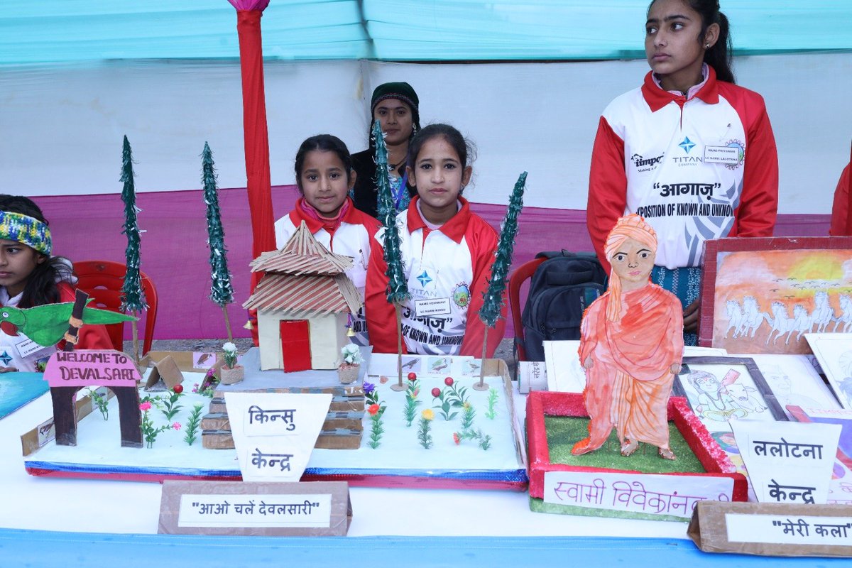 iimpactindia's tweet photo. "Aagaaz," a Science &amp; Math Exhibition by IIMPACT, Titan Co., &amp; MVDA, empowered girls aged 6-14 in Uttarakhand to showcase STEM innovations. Alumni &amp; Ms. P. Santhi inspired students, fostering passion for education &amp; innovation. #GirlsEducation #STEM #IIMPACT #EmpowerGirls https://t.co/iGGTjeMf4x