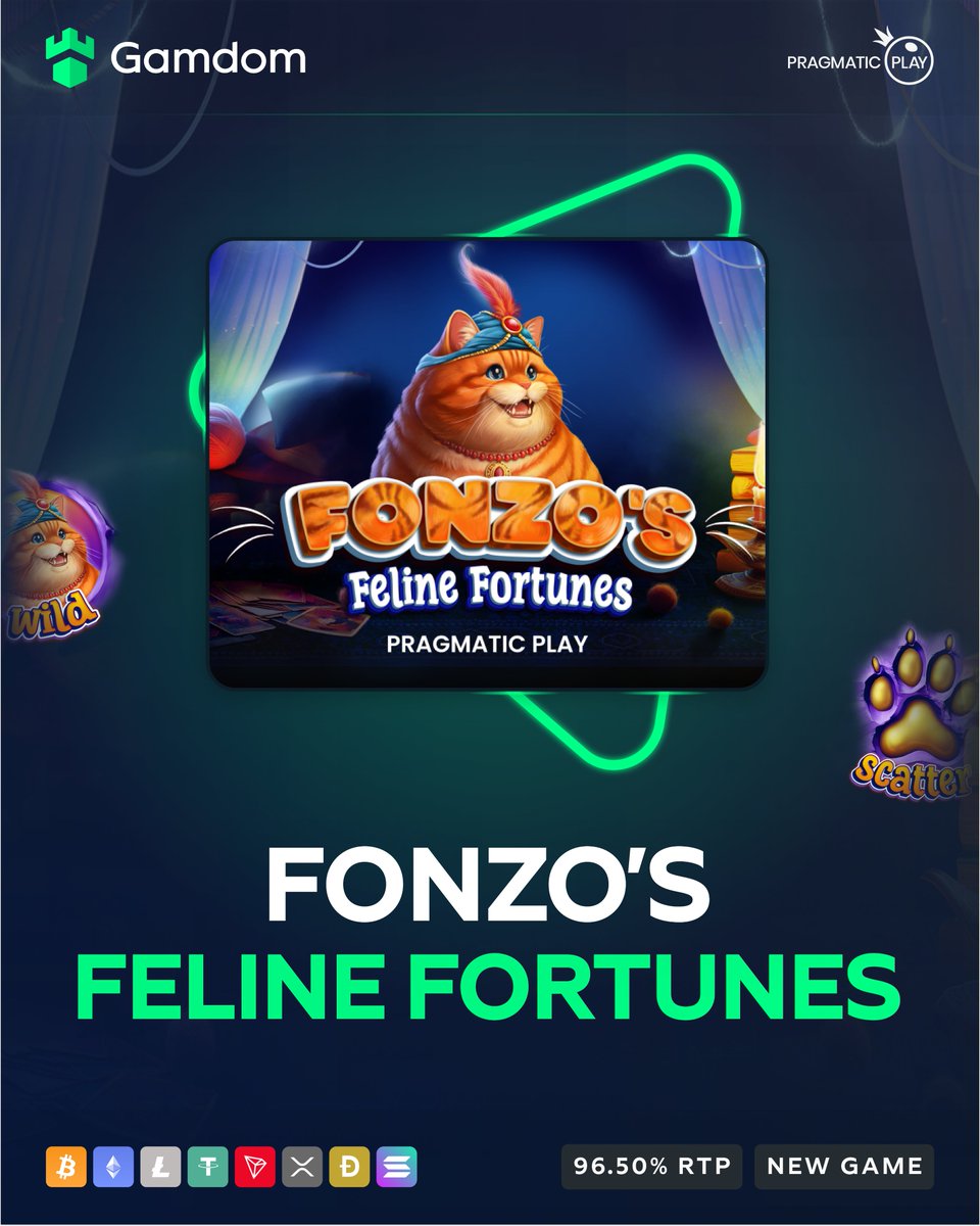 🐱New Game: Fonzo's Feline Fortunes by Pragmatic Play! 🐱

Step into Fonzo's mystical tent, where fortunes unfold with every spin! 🔮

Max Win: 5,000x your bet! 💰

-💚 + 🔄 + Tag a friend + Drop your user ID for a chance at FREE spins!

🔗gamdom.com/casino/Fonzo's…