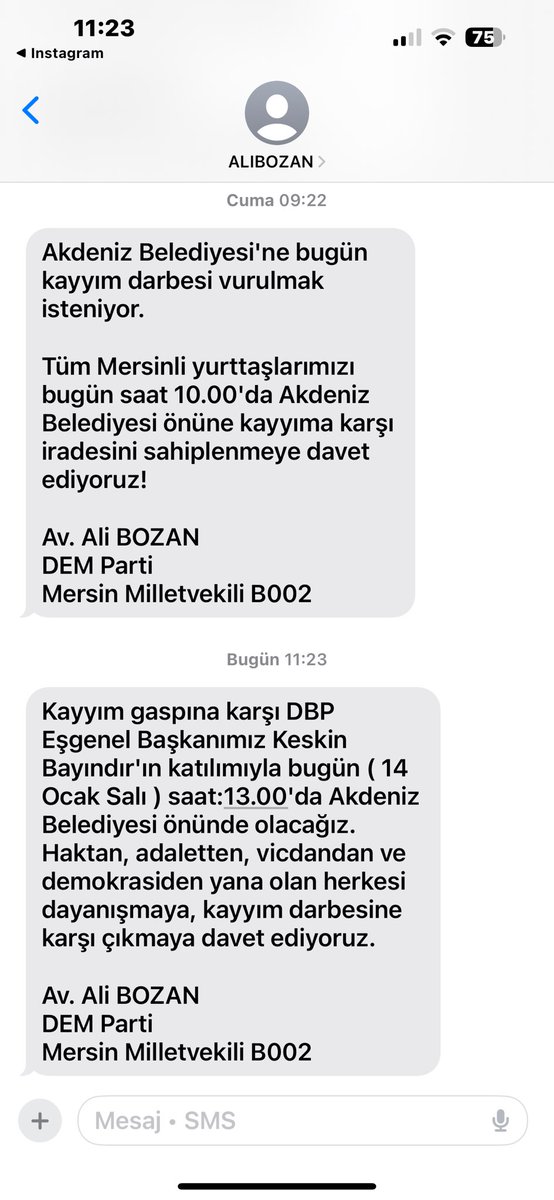 borsadefterim1's tweet photo. @onlinebasvuru @MersinValiligi 

Türk Telekom izinsiz bir şekilde Verilerimi Ne hakla  Dem Parti Milletvekiline verebiliyor de bana sürekli mesaj atabiliyor.
Bu artık tacize gidiyor  bir protestoya çağırmadıkları kalmıştı onu da yapmaya başladılar en son tazminat davası açacağım! https://t.co/Q8ywSBKpXZ