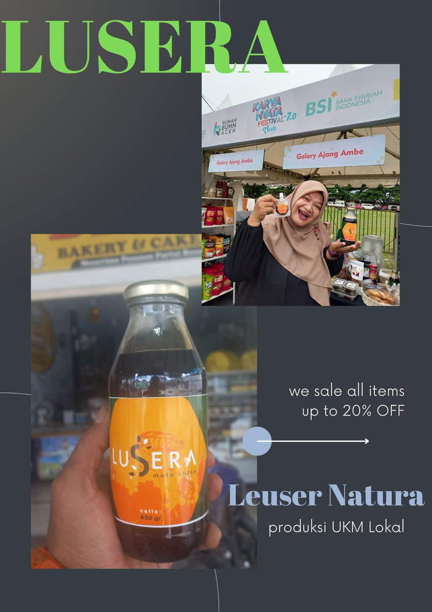 Madu Leuser Natura berasal dari Kabupaten Aceh Tamiang, dihasilkan dari sarang lebah di pohon Tualang yang tumbuh secara alami di tengah-tengah kawasan Hutan Leuser. Sehingga madu yang dihasilkan benar-benar bersih dari kandungan zat kimia pestisida.