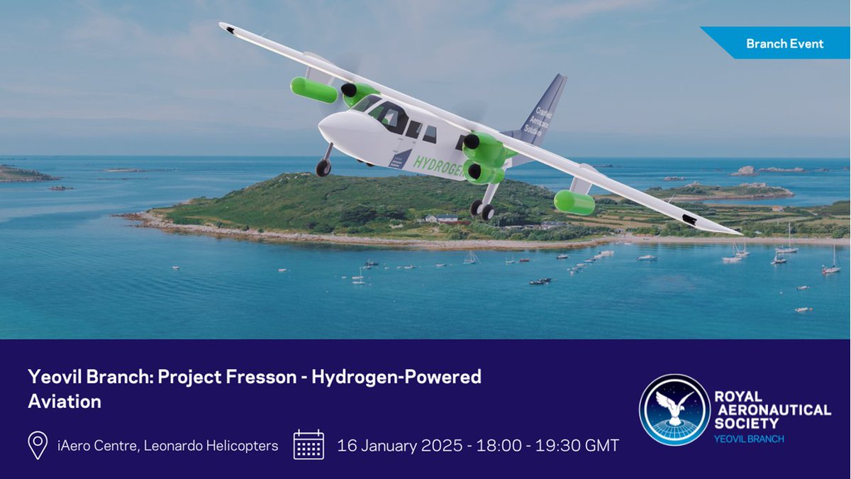 Cranfield Aerospace Solutions (@caes_uk) on Twitter photo Our Chief Structural & Mechanical Design Engineer will be giving a lecture at the <a href="/AeroSociety/">Royal Aeronautical Society</a> Yeovil Branch this week about Project Fresson & the application of scalable hydrogen fuel cell propulsion technology.
Find out more about the event here: aerosociety.com/events-calenda… Our Chief Structural & Mechanical Design Engineer will be giving a lecture at the <a href="/AeroSociety/">Royal Aeronautical Society</a> Yeovil Branch this week about Project Fresson & the application of scalable hydrogen fuel cell propulsion technology.
Find out more about the event here: aerosociety.com/events-calenda…