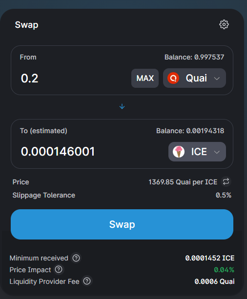 #QuaiGoldenAge  $QUAI
 <a href="/marisavibunkit/">kitty.base.eth🦑 🛸🌊📘🛡️🦭/acc</a> <a href="/wuttinaifasang/">namoo.base.eth 🦭/acc🛸🐦🌊📘🛡️🐐</a>
<a href="/NanchitaB/">kanok.base.eth ꧁IP꧂ ☁️, ☁️)🛸🐦🌊📘🛡️ | ETHGas ⛽</a>

Wallet Address
0x0004596d5F579E3FDa0daC10420D4cdfd2Dab452
1️⃣QNS
quaiscan.io/tx/0x005800304…

2️⃣ Swap on IcecreamSwap
quaiscan.io/tx/0x005e004e3…