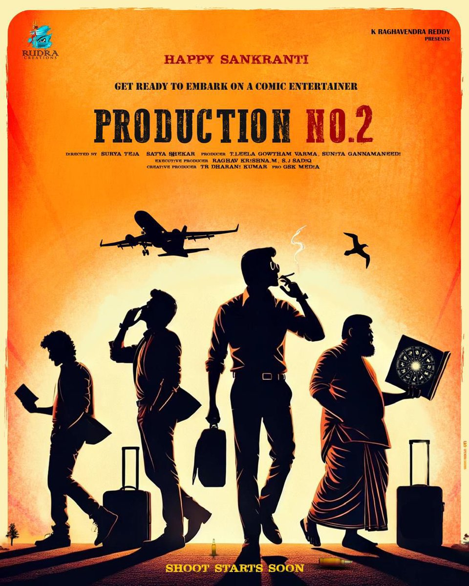 baraju_SuperHit's tweet photo. Launching Production No. 2 on Makar Sankranti!
Stay tuned for more updates!
Wish you all MakarSankranti 🪁

@Gowthamvarma_3 #RaghavendraReddy
@SuryaTeja88537 @SatyaShekar24 @ActsRaghav @Dharanikumar_tr https://t.co/YOXYEAxp5m