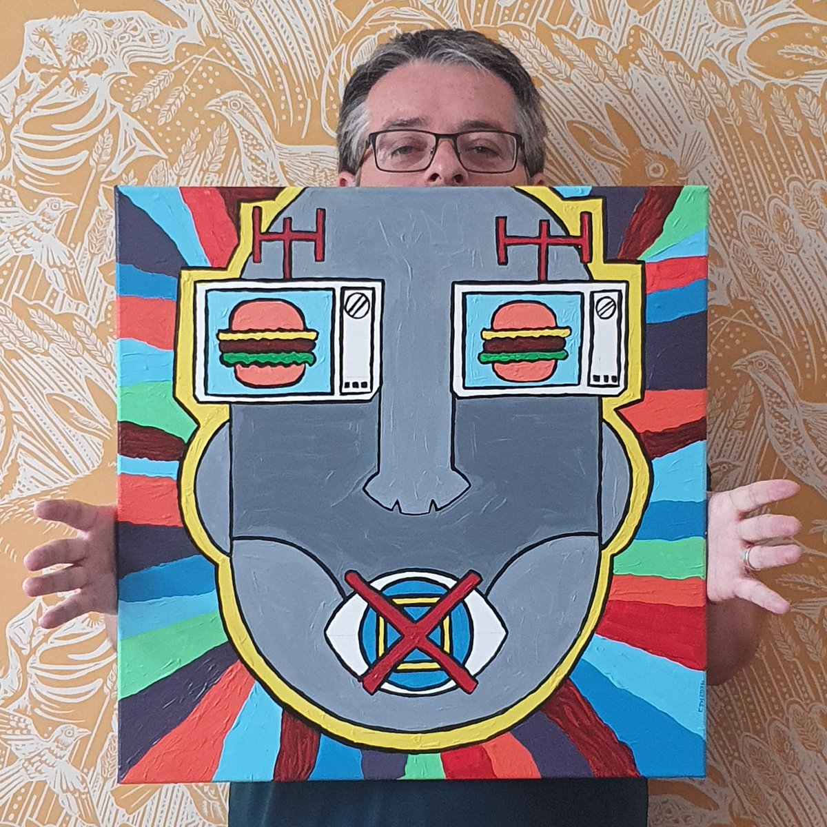 A few paintings. More at: hayesdesign.co.uk/paintings #LGBT #politics #spider #paintings #illustration #acrylics Happy Tuesday, everyone.