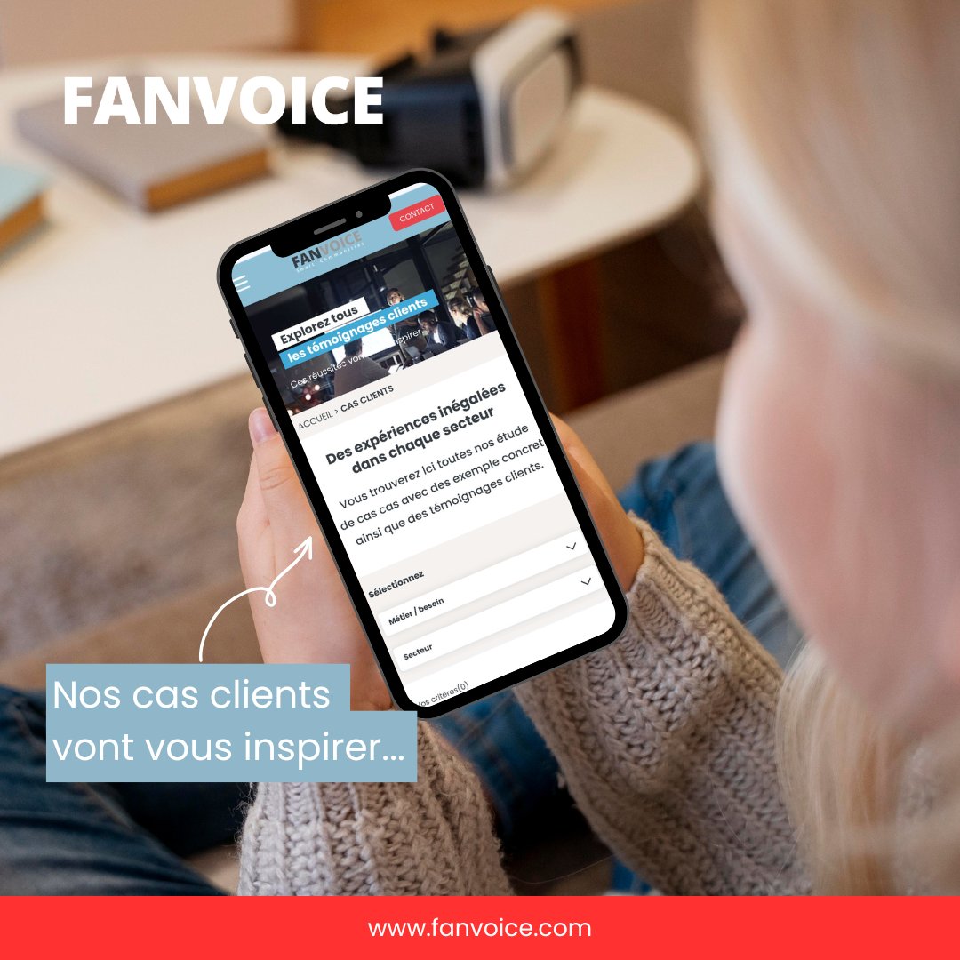 💡 Découvrez des réussites inspirantes de nos #clients dans différents #secteurs !

🚀 Grâce à des #insights stratégiques, un de nos clients a transformé sa stratégie et exploré un nouveau marché.
Découvrir toutes nos études de cas et témoignages :

👉 fanvoice.com/cas-clients-fa…
