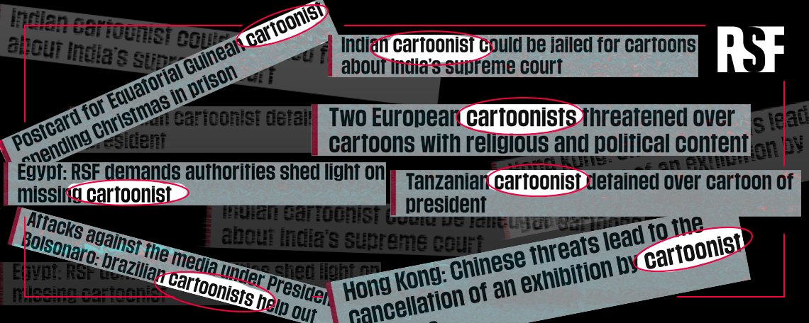 无国界记者向 <a href="/Charlie_Hebdo_/">Charlie Hebdo</a> 致敬并提出示警：在这起惨烈的恐攻事件十年后，保护新闻媒体漫画家及其提供资讯的自由仍极为重要。从20个代表案例可看出，全球讽刺媒体仍不断遭受威胁。

rsf.org/en/cartoonists…