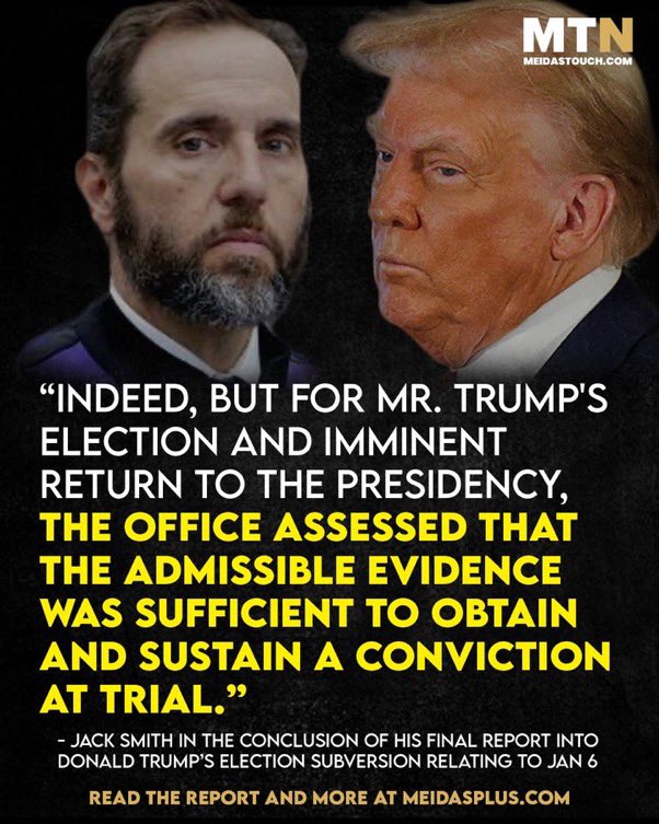 <a href="/mmpadellan/">BrooklynDad_Defiant!☮️</a> Trump.       GUILTY 
GOP Senators.   GUILTY 
Merrick Garland.  GUILTY 
SCOTUS.   GUILTY 
MAGA Voters.   GUILTY 

It takes a Village of Corruption to Allow THIS to happen.