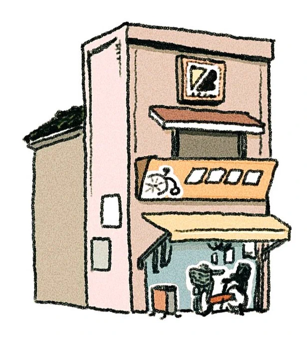 魚の目のお店 の 古めな建物イラストを描きます  #suzuri #SUZURIコミッション #commission 