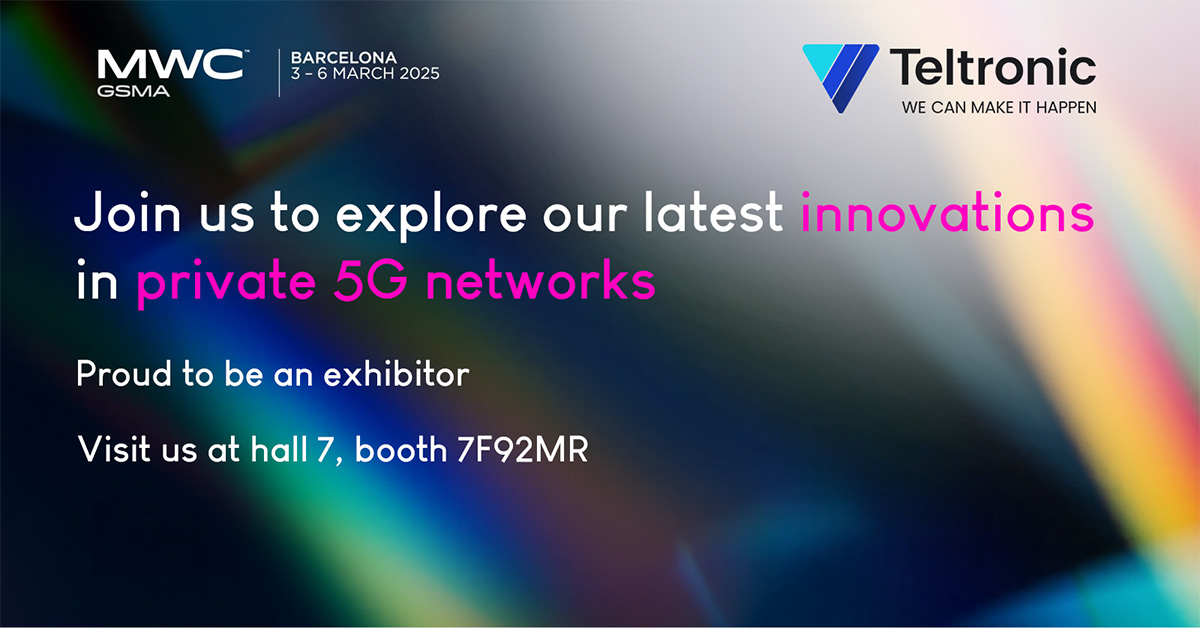 Teltronic is once again participating in the <a href="/MWCHub/">MWC</a> Barcelona
In our space, We'll be setting up a #5G demo to present our private broadband networks and our #MCX solution, as well as the significant advantages it offers in critical environments and for different vertical markets