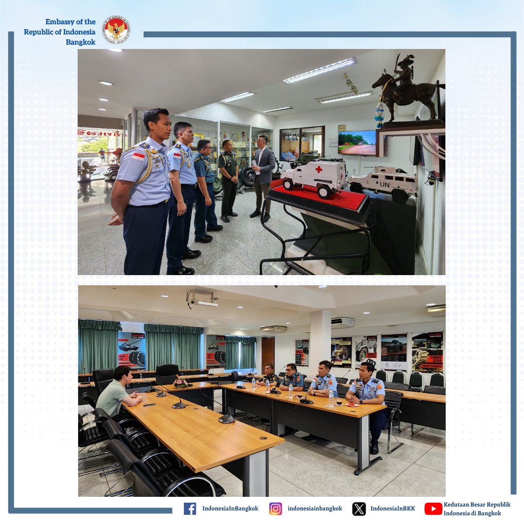 IndonesiaInBKK's tweet image. KBRI Bangkok Jajaki Peluang Penguatan Kerja Sama Strategis dengan Chaiseri (13/01)

#indonesiainbangkok
#kbribangkok
#demiNKRI
#inidiplomasi
#indonesiathailand